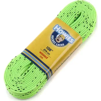 Hokejové šnúrky Howies voskované svetlo-zelené Farba: Neon, Dĺžka: 182 cm / 72"