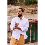 Magic Linen Pánská lněná košile Nevada - bílá Velikost: S