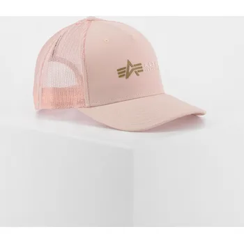 Kšiltovka Kšiltovka Alpha Label Trucker Cap pale peach univerzální
