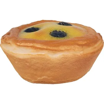 Dekorace umělý pečený dortík s borůvkami Cookie - Ø 8*4 cm