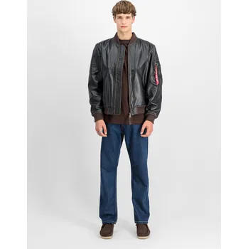 bunda MA-1 Leather LF hnědá vintage velikost XL XL