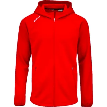Oblečení a móda mikina CCM Locker Room Full Zip Farba: červená, Veľkosť: S