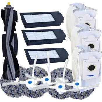 Sada příslušenství pro robotický vysavač Kartáče, HEPA filtry, mopy pro ECOVACS Deebot X2 Omni a sáčky, 15ks sada