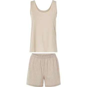 Dámské pyžamo esmara® Dámské lněné pyžamo (béžová, XL(48/50))