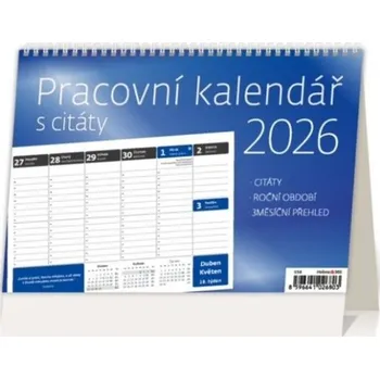 Kalendář HELMA 365 Kalendář stolní Pracovní kalendář s citáty 2026 / 17,8cm x 21,1cm / S58-26