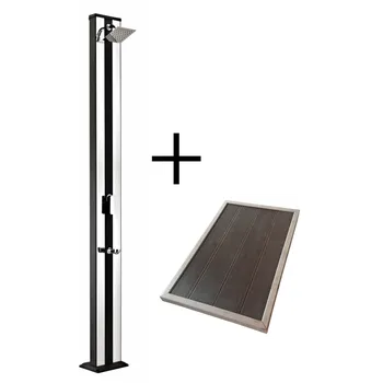 Zahradní sprcha SET Solární sprcha CF Aluminium + podstavec