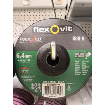 Řezný kotouč Flex 150x6,4 kámen Flexovit 1ks