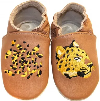 Capáčky baBice barefoot capáčky - EM-024 / gepard na hnědé Velikost: 16/17