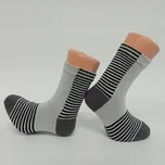 Trepon Dětské bambusové ponožky STRIPEN Barva: Šedá, Velikost: 22 - 24 (33,5 - 37)
