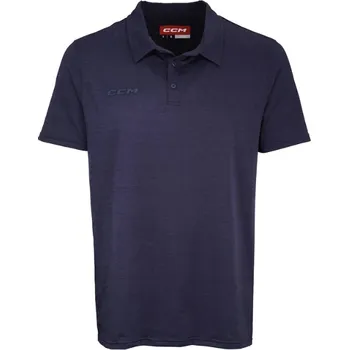 Pánské tričko Tričko CCM Fitted Polo Farba: navy modrá, Veľkosť: S