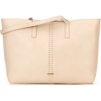Kabelka Dámská shopper taška z umělé kůže s panelem s cvočky | WITTCHEN | 100-4Y-209-0
