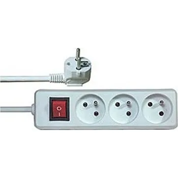 Prodlužovací kabel Prodlužovací kabel s vypínačem 3 metry 3 zásuvky