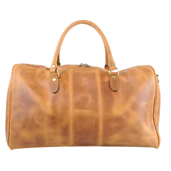 Cestovní taška NovaKabelka.cz Kožená cestovní taška Galba Cerata Camel