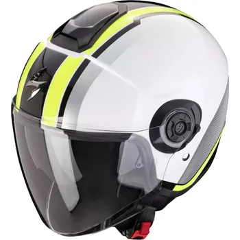 Helma na motorku Scorpion CORPION EXO-CITY II VEL helma bílo-fluo žlutá L