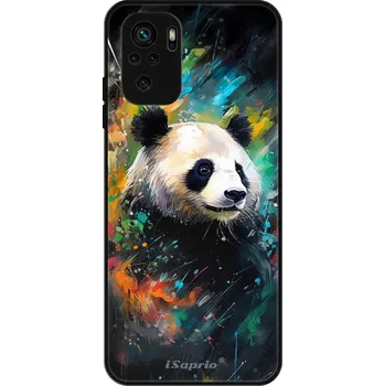 Pouzdro na mobilní telefon Lesklé pouzdro iSaprio pro Xiaomi Redmi Note 10 / Note 10S - Abstract Panda (Lesklé pouzdro, kryt, obal iSaprio Exclusive na mobil Xiaomi Redmi Note 10 / Note 10S s motivem Abstract Panda - elegantní skleněný vzhled, skvělá ochrana mobilu a luxusní styl,)