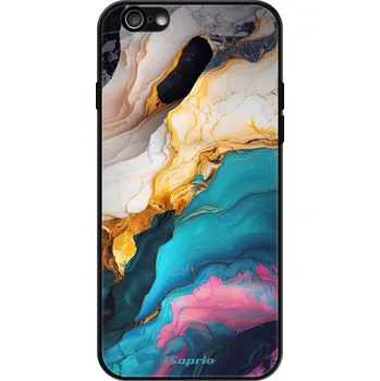 Pouzdro na mobilní telefon Lesklé pouzdro iSaprio pro Apple iPhone 6 / 6S - Color Marble 21 (Lesklé pouzdro, kryt, obal iSaprio Exclusive na mobil Apple iPhone 6 / 6S s motivem Color Marble 21 - elegantní skleněný vzhled, skvělá ochrana mobilu a luxusní styl, vyrobeno v Česku)