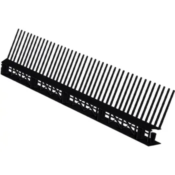 Hřeben okapnice s větrací mřížkou (1 m) Černý RAL 9005 Eurovent