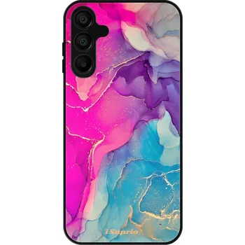 Pouzdro na mobilní telefon Lesklé pouzdro iSaprio pro Samsung Galaxy A15 / A15 5G - Purple Ink (Lesklé pouzdro, kryt, obal iSaprio Exclusive na mobil Samsung Galaxy A15 / A15 5G s motivem Purple Ink - elegantní skleněný vzhled, skvělá ochrana mobilu a luxusní styl, vyrobeno v Česku