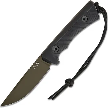 lovecký nůž ANV Knives P200 - CERAKOTE OLIVE, GRNPU ČERNÁ, KYDEX ČERNÁ ANVP200-049