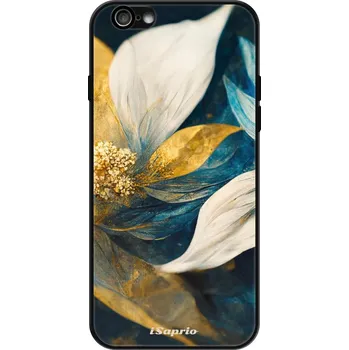 Pouzdro na mobilní telefon Lesklé pouzdro iSaprio pro Apple iPhone 6 / 6S - Gold Petals (Lesklé pouzdro, kryt, obal iSaprio Exclusive na mobil Apple iPhone 6 / 6S s motivem Gold Petals - elegantní skleněný vzhled, skvělá ochrana mobilu a luxusní styl, vyrobeno v Česku)