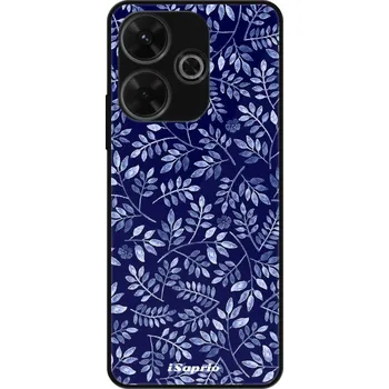 Pouzdro na mobilní telefon Lesklé pouzdro iSaprio pro Xiaomi Redmi 13 - Blue Leaves 05 (Lesklé pouzdro, kryt, obal iSaprio Exclusive na mobil Xiaomi Redmi 13 s motivem Blue Leaves 05 - elegantní skleněný vzhled, skvělá ochrana mobilu a luxusní styl, vyrobeno v Česku)