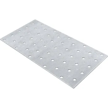 Tesařské kování Oramat 100x200mm hr. 2,0mm Spojovací deska - plotna - děrovaná, PP12