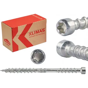 Šroub Klimas Wkret-Met TX 8x397mm - 50 ks - Vruty do izolace nad krokví s dvojitým závitem, WKPC