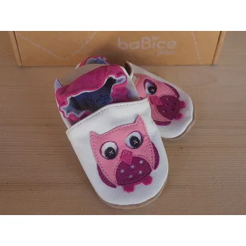 Capáčky baBice capáčky safestep - BA-083 / růžová sova - safestep Velikost: 20/21