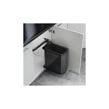 Odpadkový koš Hailo AS Uno 18 Öko Flex tmavě šedý/černý