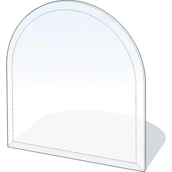 Sklo pod kamna 1000x1000x6 mm půloblouk + záruka 3 roky