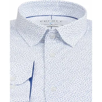 Pánská košile FERATT Pánská košile MATEO SLIM bílá vzor Velikost: XL