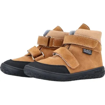 Chlapecká zimní obuv Jonap Celoroční barefoot obuv Jerry skořicová MEMBRÁNOU Velikost: 23
