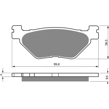Auto-moto Brzdové destičky GOLDFREN 165 AD
