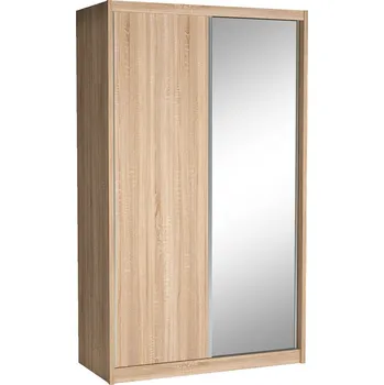Šatní skříň Šatní skříň KAROK | 143 cm | se zrcadlem | sonoma