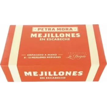 konzervovaná ryba Mušle ve španělské marinádě 8–12 kusů, 110 g