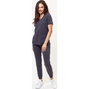 Dámský overall Dámská lékařská souprava Maevn Matrix Pro (halena Curved, kalhoty jogger) šedá