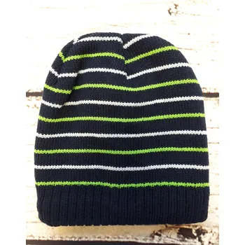 Čepice YO! Zimní čepice - Proužek - modrá