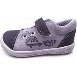 Jonap Celoroční barefoot obuv B12SV šedá skate SLIM Velikost: 24