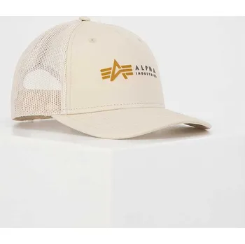 Módní doplněk Kšiltovka Alpha Label Trucker Cap jet stream white univerzální