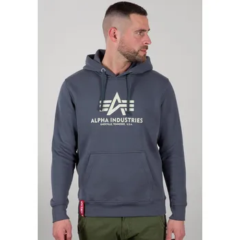 Pánská mikina Pánská mikina s kapucí klokanka Alpha Industries Basic Hoody - černá XL