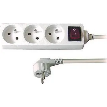 Prodlužovací kabel Prodlužovací kabel s vypínačem 1,5 metru 3 zásuvky