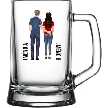 Sklenice Sklenice na pivo - Pár zezadu