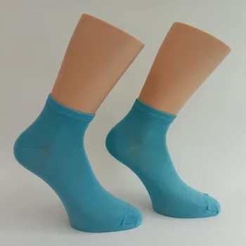 Trepon Dětské bambusové nadkotníkové ponožky BAMBIK Barva: tyrkysová, Velikost: 22 - 23 (33,5 - 35)