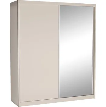 Šatní skříň Šatní skříň MACI | 208 cm | se zrcadlem | kašmír