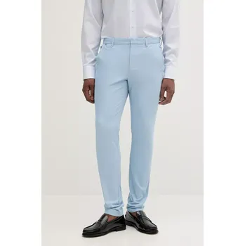 Pánské kalhoty Kalhoty BOSS pánské, modrá barva, ve střihu chinos, 50487754 50X, vel. 50