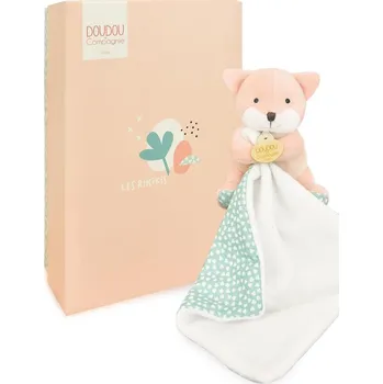 Hračka pro nejmenší Doudou et Compagnie Paris Doudou Plyšová liška s dečkou 11 cm
