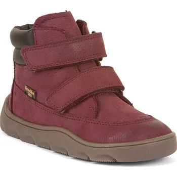 Chlapecká obuv Froddo Celoroční kotníkové barefoot Zeru Hydro G2110150-6 Bordeaux vínová Velikost: 21