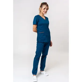Dámský overall Dámská lékařská souprava Maevn Matrix Contrast karaibsky modrá