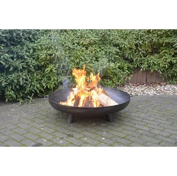 Ohniště FANCY FLAMES kovové s uchy XL, 100 x 110 x 30 cm, 18kg|Esschert Design