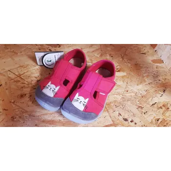 Dívčí bačkory 3F Přezůvky 3BE3/13 kočka fuchsiová Velikost: 25